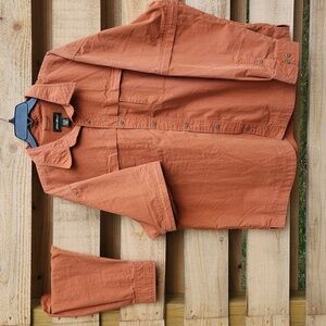 2 In 1 Eddie Bauer Long Short Sleeve Cotton Blend Fast Dry Shirt Size XXL